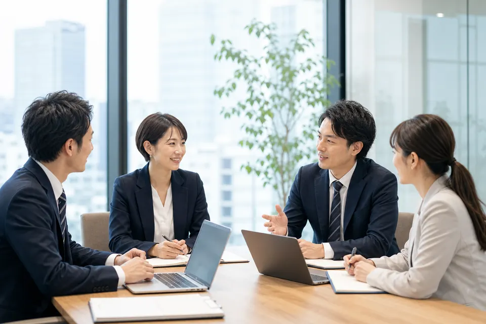 長野Webサポートでホームページ修正・改善の打ち合わせをしている様子